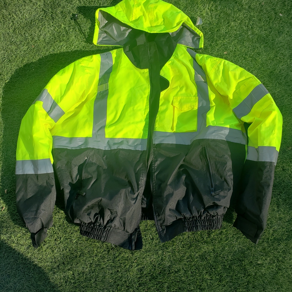 SOLD High-Visibility Yellow and Black Jacket